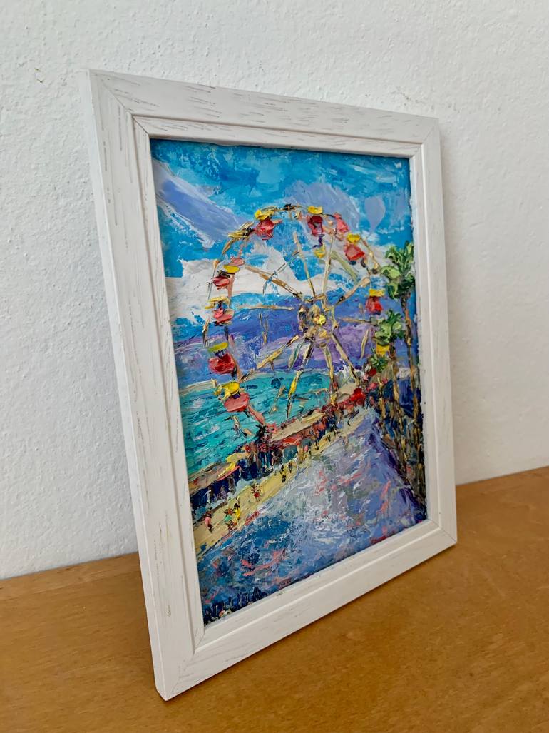 Original Impressionism Cities Painting by Vilma Gataveckiene