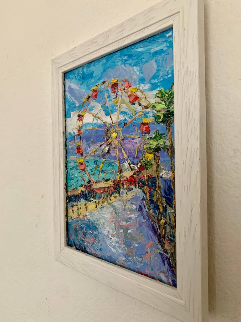 Original Impressionism Cities Painting by Vilma Gataveckiene