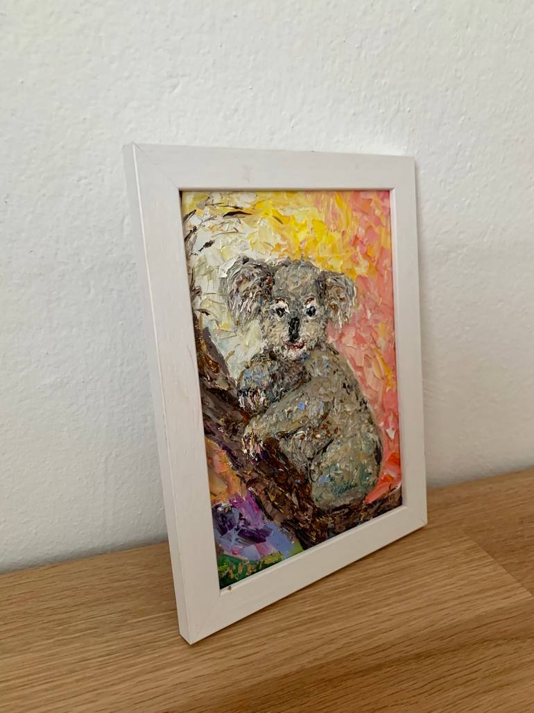 Original Impressionism Animal Painting by Vilma Gataveckiene