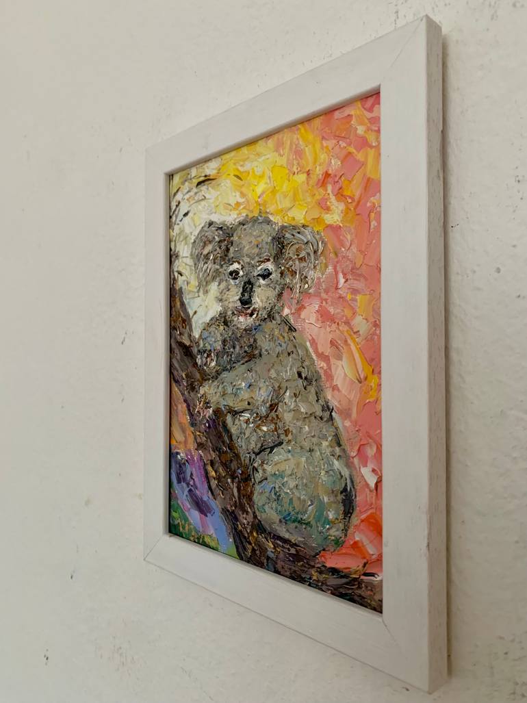 Original Impressionism Animal Painting by Vilma Gataveckiene