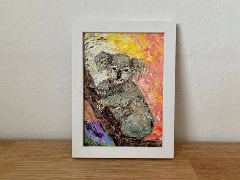 Original Impressionism Animal Painting by Vilma Gataveckiene