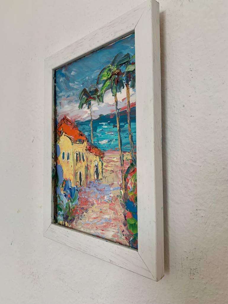 Original Impressionism Seascape Painting by Vilma Gataveckiene