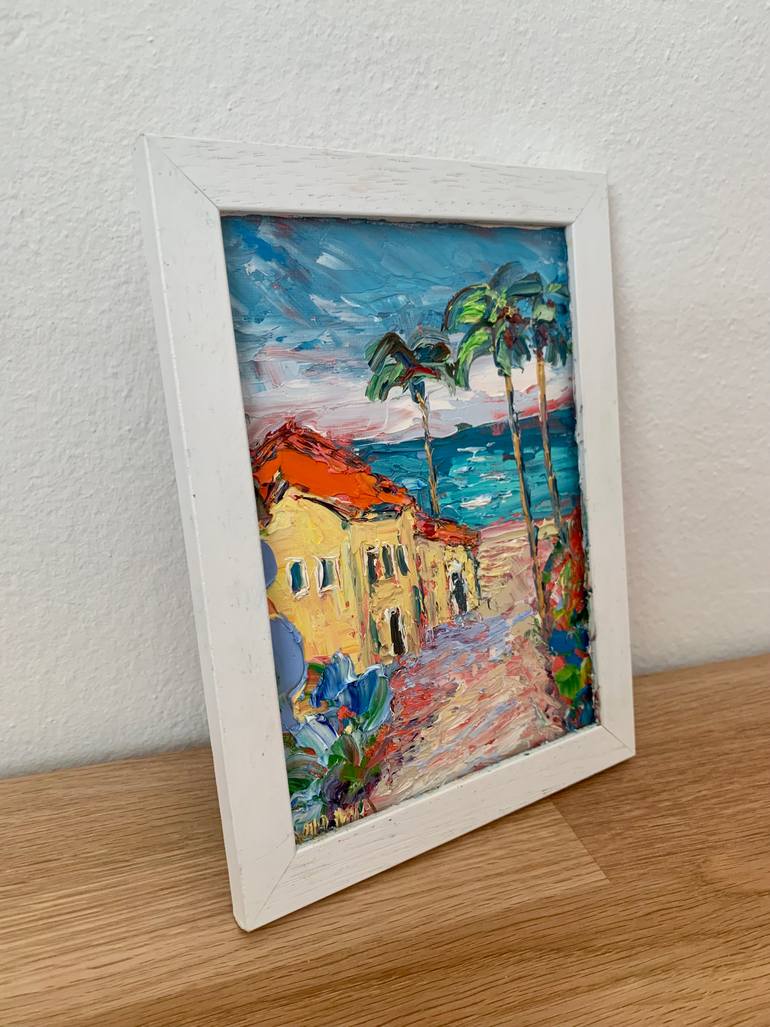 Original Impressionism Seascape Painting by Vilma Gataveckiene
