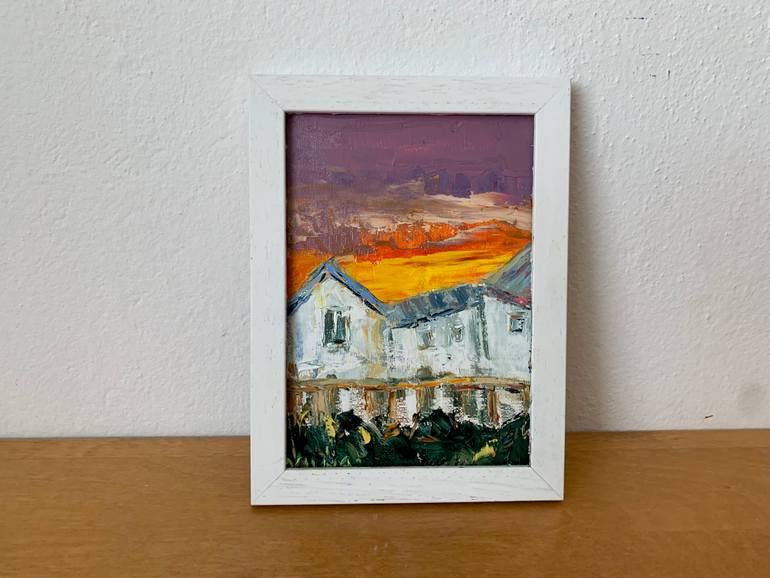 Original Impressionism Landscape Painting by Vilma Gataveckiene