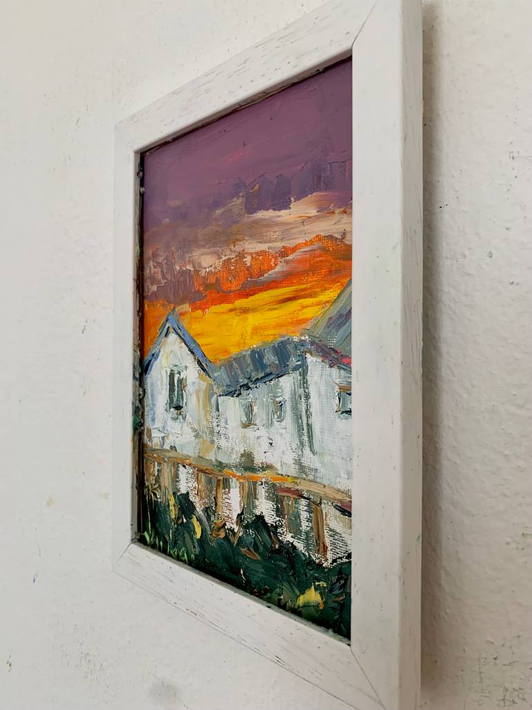 Original Impressionism Landscape Painting by Vilma Gataveckiene