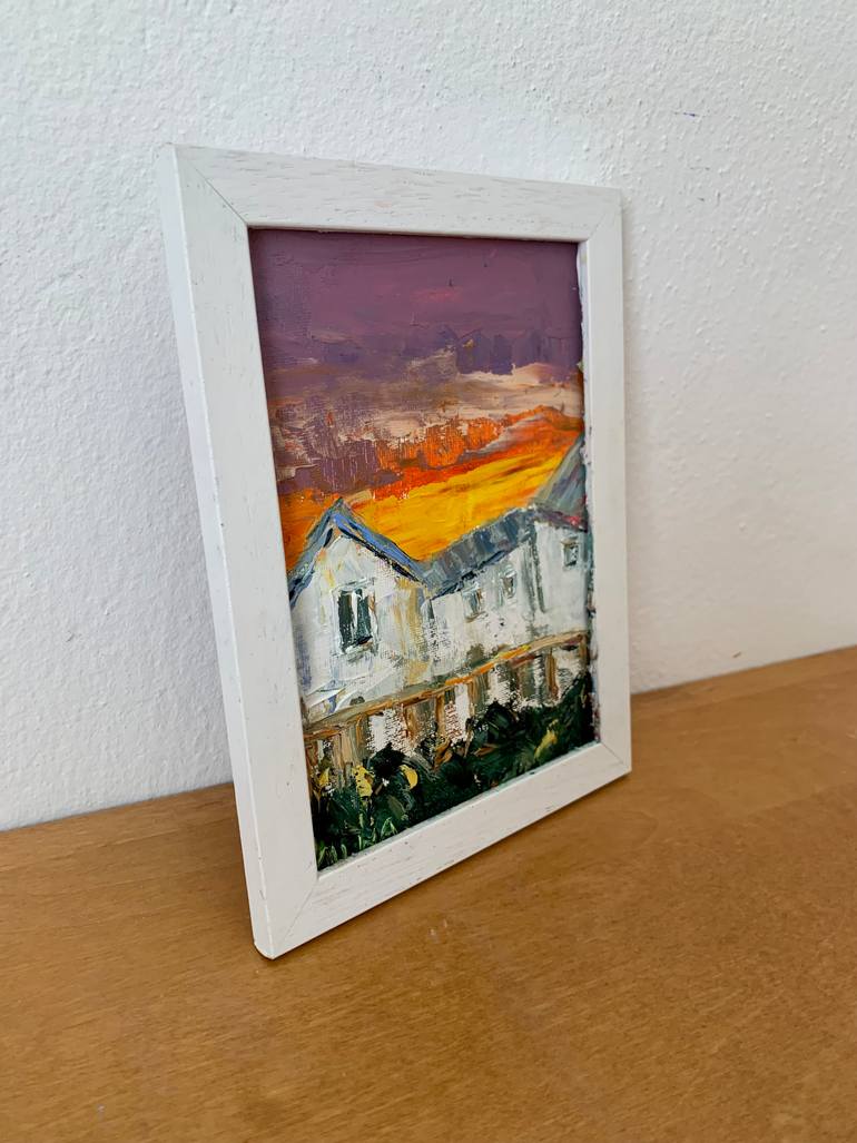 Original Impressionism Landscape Painting by Vilma Gataveckiene