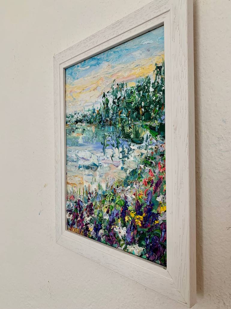 Original Impressionism Landscape Painting by Vilma Gataveckiene