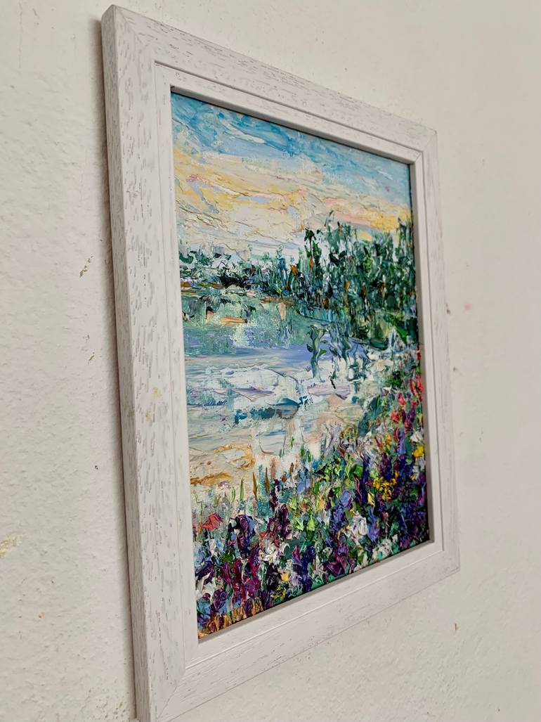 Original Impressionism Landscape Painting by Vilma Gataveckiene