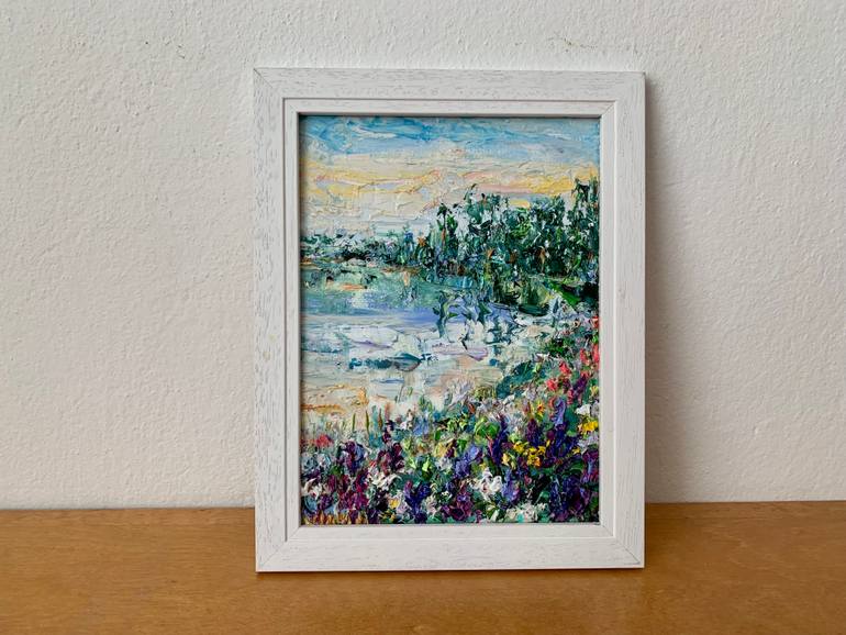 Original Impressionism Landscape Painting by Vilma Gataveckiene