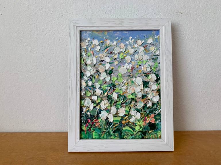 Original Impressionism Floral Painting by Vilma Gataveckiene