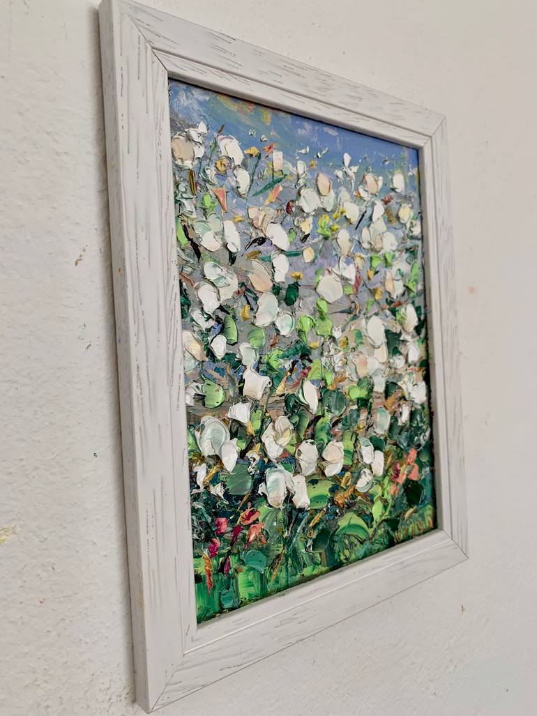 Original Impressionism Floral Painting by Vilma Gataveckiene