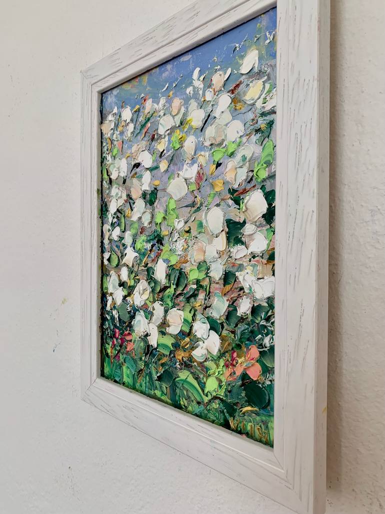 Original Impressionism Floral Painting by Vilma Gataveckiene