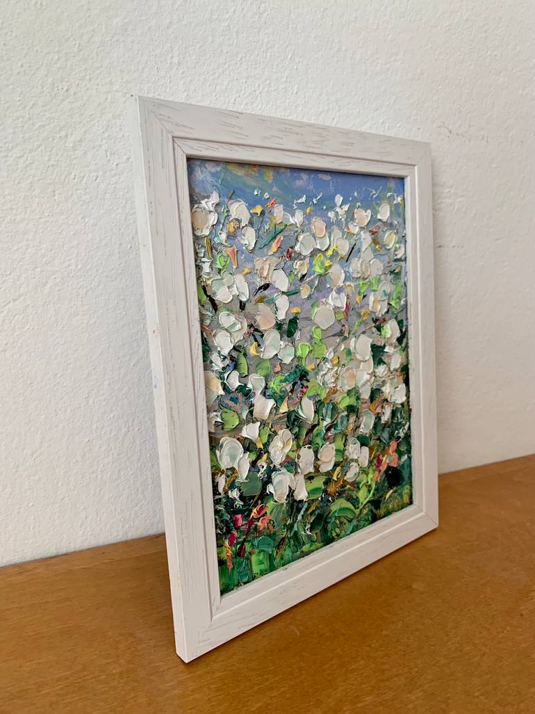Original Impressionism Floral Painting by Vilma Gataveckiene