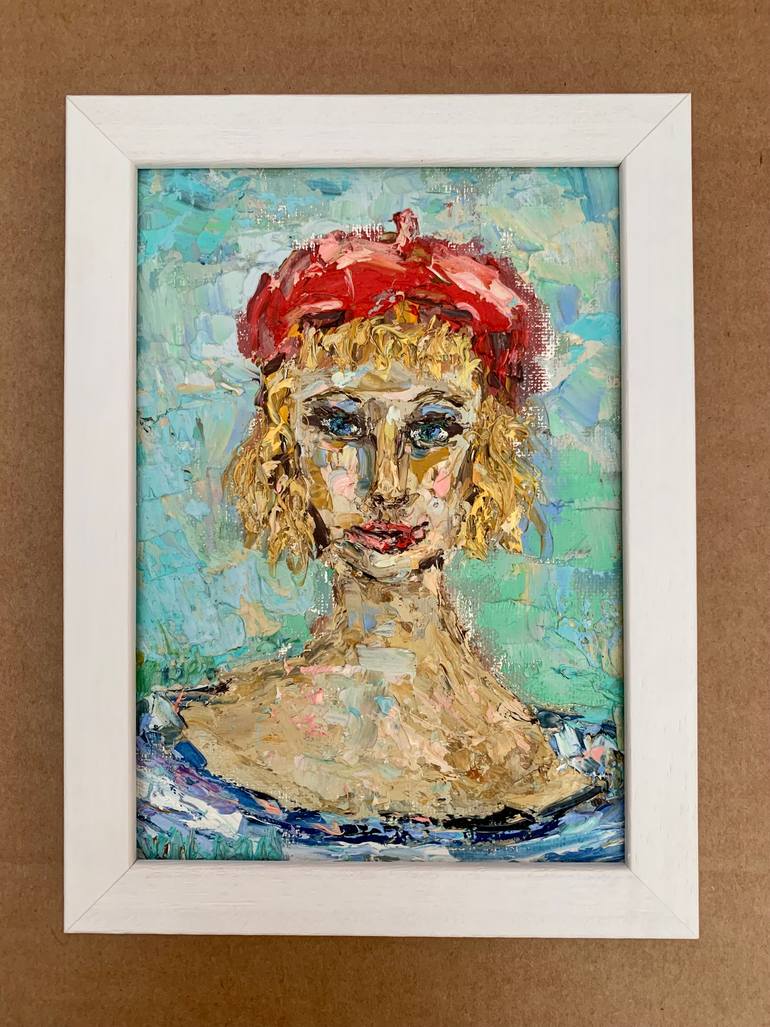 Original Impressionism Women Painting by Vilma Gataveckiene