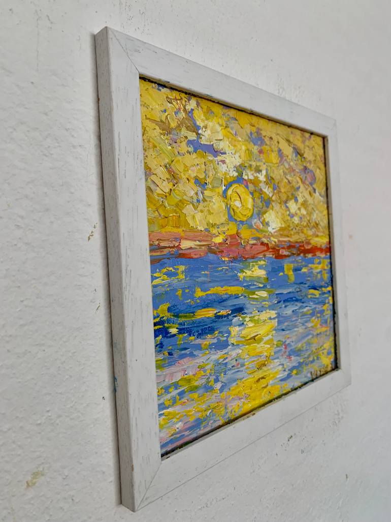 Original Abstract Seascape Painting by Vilma Gataveckiene