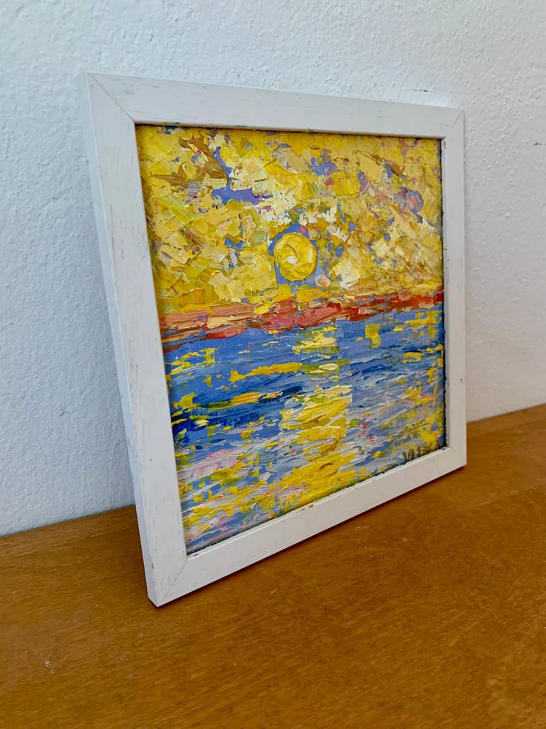 Original Abstract Seascape Painting by Vilma Gataveckiene
