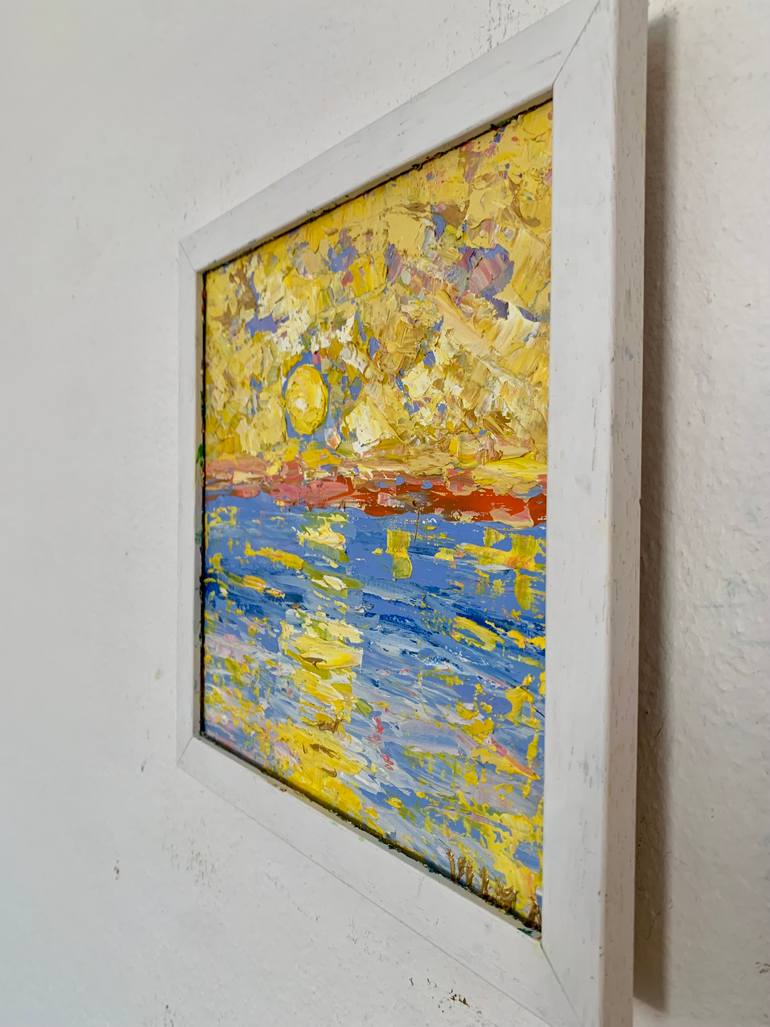 Original Abstract Seascape Painting by Vilma Gataveckiene