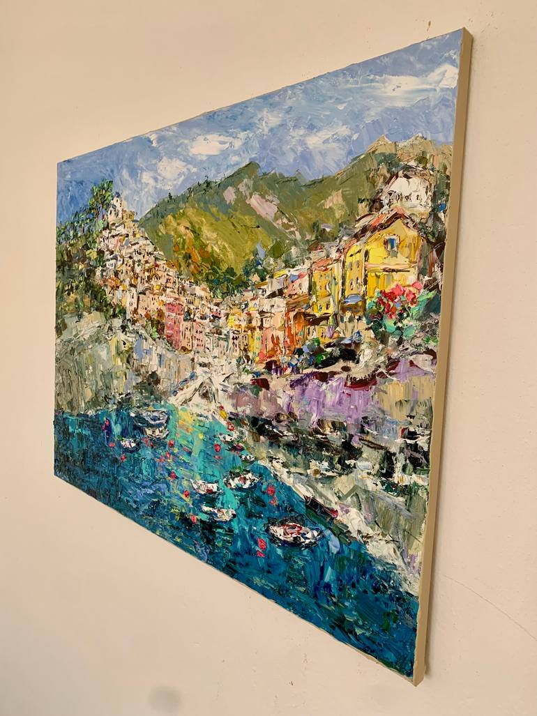 Original Impressionism Seascape Painting by Vilma Gataveckiene