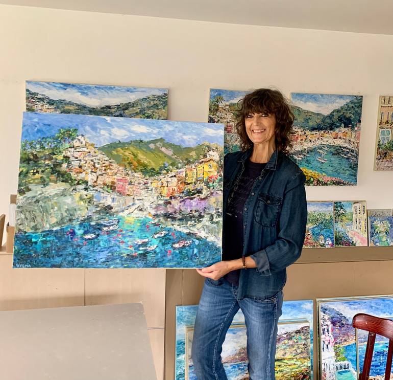 Original Impressionism Seascape Painting by Vilma Gataveckiene