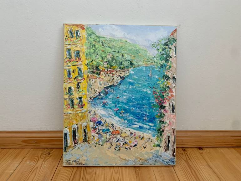 Original Impressionism Seascape Painting by Vilma Gataveckiene