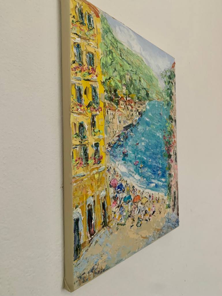 Original Impressionism Seascape Painting by Vilma Gataveckiene
