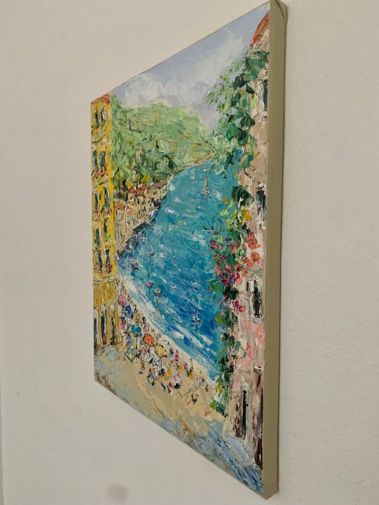 Original Impressionism Seascape Painting by Vilma Gataveckiene