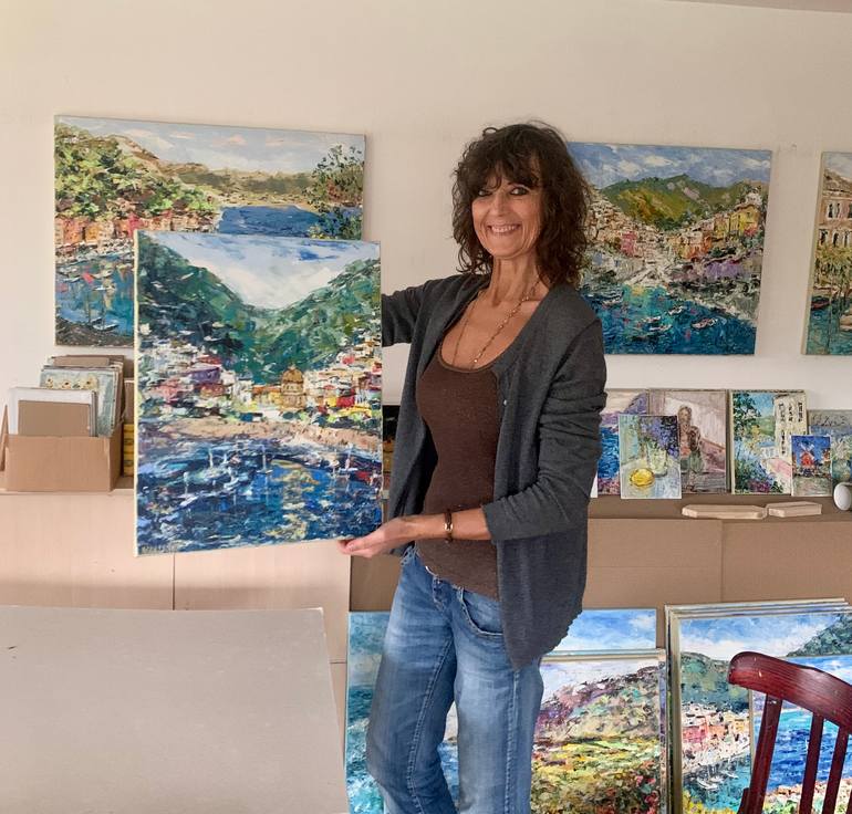 Original Impressionism Seascape Painting by Vilma Gataveckiene
