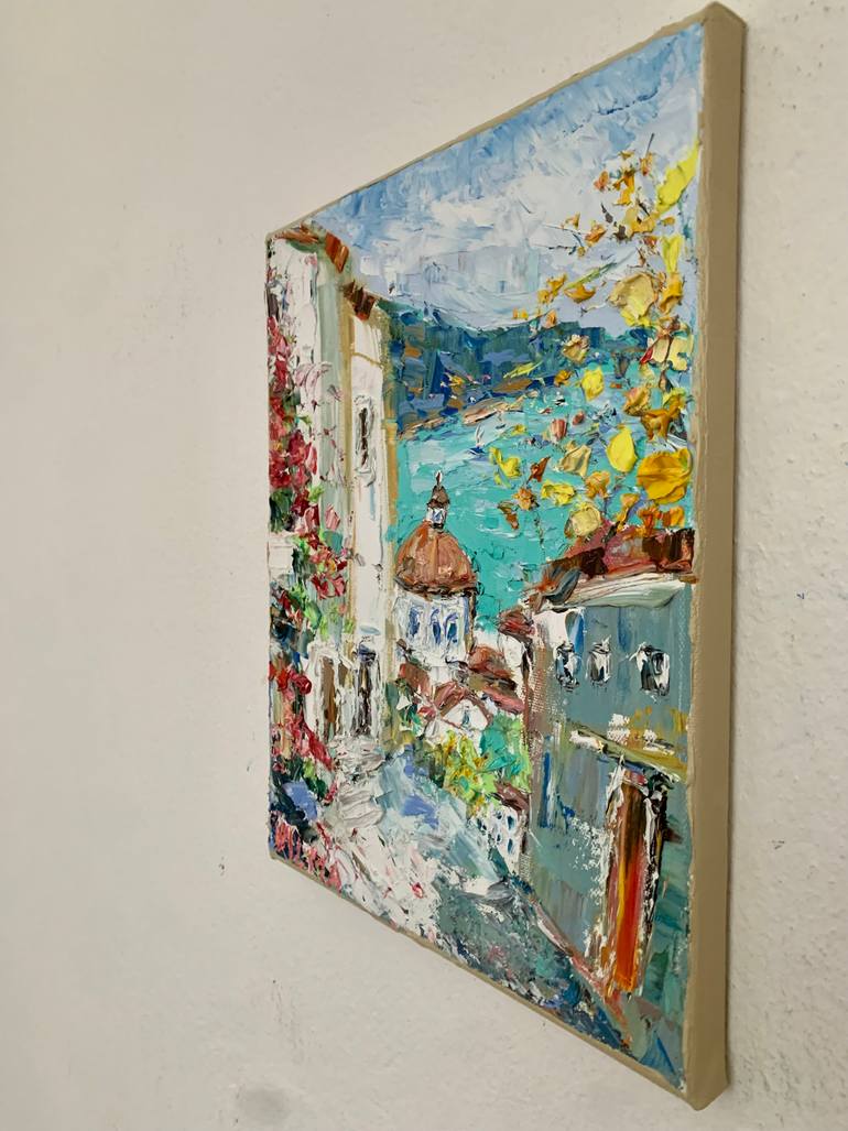 Original Impressionism Seascape Painting by Vilma Gataveckiene