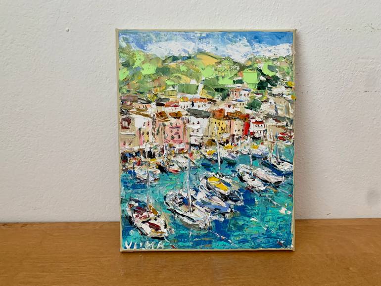 Original Impressionism Seascape Painting by Vilma Gataveckiene