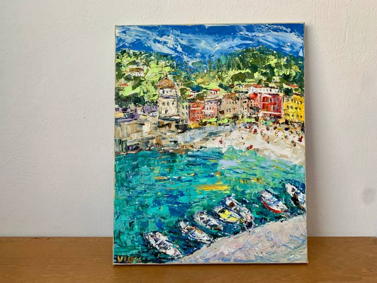 Original Impressionism Seascape Painting by Vilma Gataveckiene