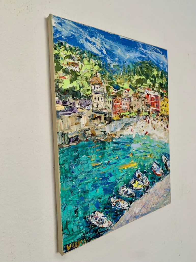 Original Impressionism Seascape Painting by Vilma Gataveckiene