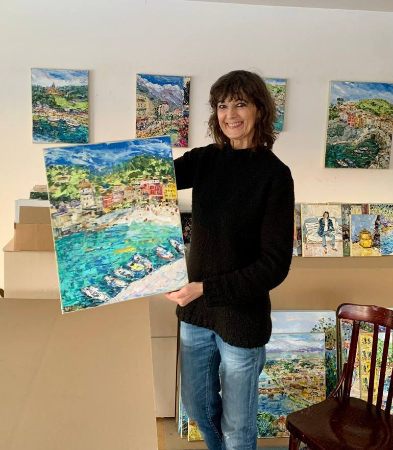 Original Impressionism Seascape Painting by Vilma Gataveckiene