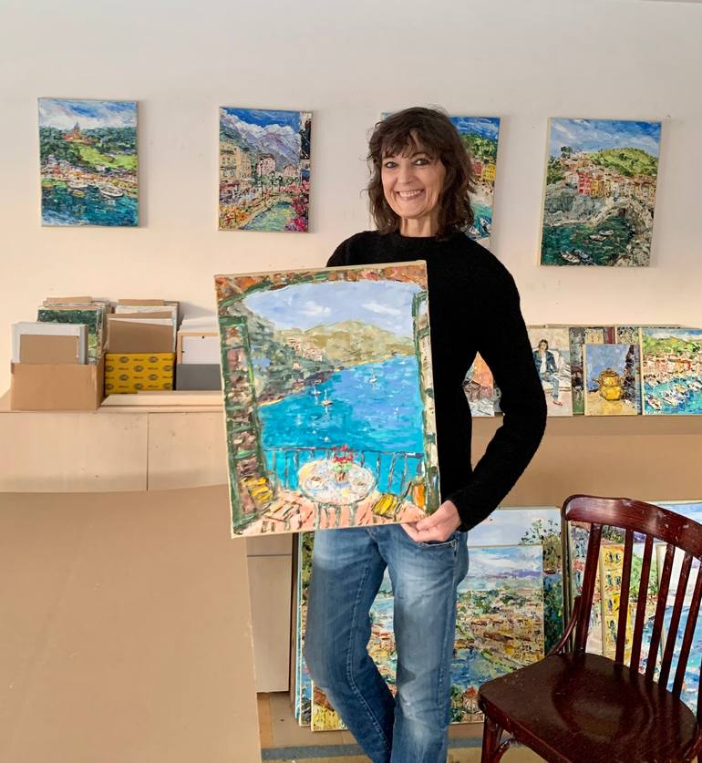Original Impressionism Seascape Painting by Vilma Gataveckiene