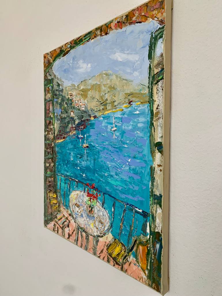 Original Impressionism Seascape Painting by Vilma Gataveckiene