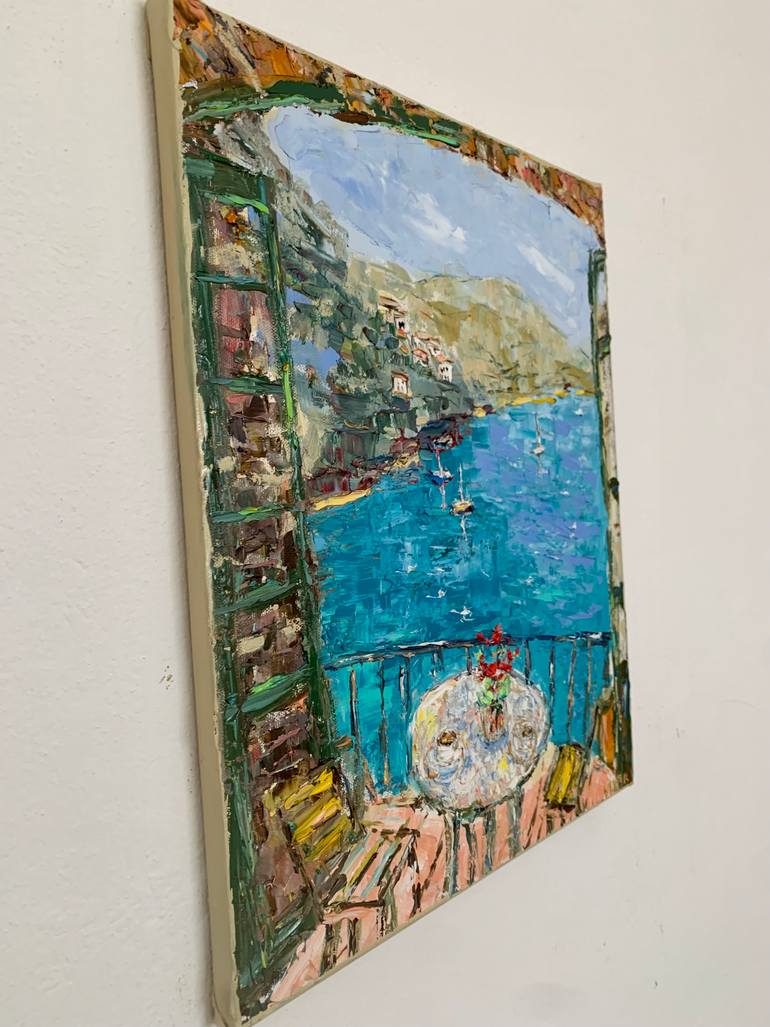 Original Impressionism Seascape Painting by Vilma Gataveckiene