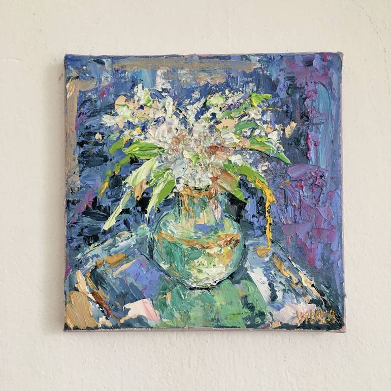 Original Floral Painting by Vilma Gataveckiene