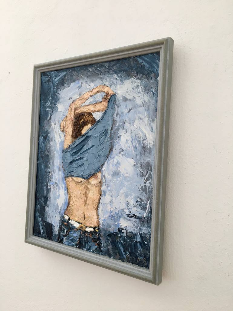 Original Figurative Erotic Painting by Vilma Gataveckiene