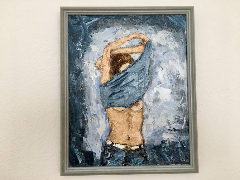 Original Figurative Erotic Painting by Vilma Gataveckiene