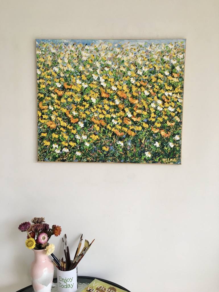 Original Floral Painting by Vilma Gataveckiene