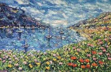 Print of Impressionism Seascape Paintings by Vilma Gataveckiene