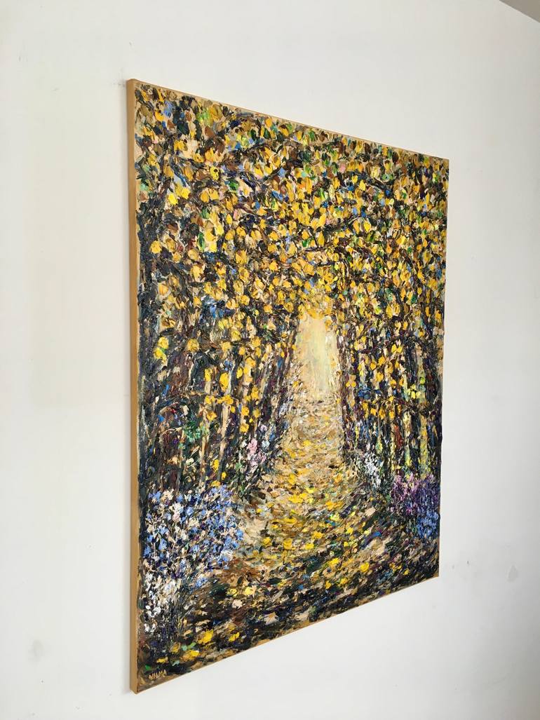 Original Abstract Landscape Painting by Vilma Gataveckiene