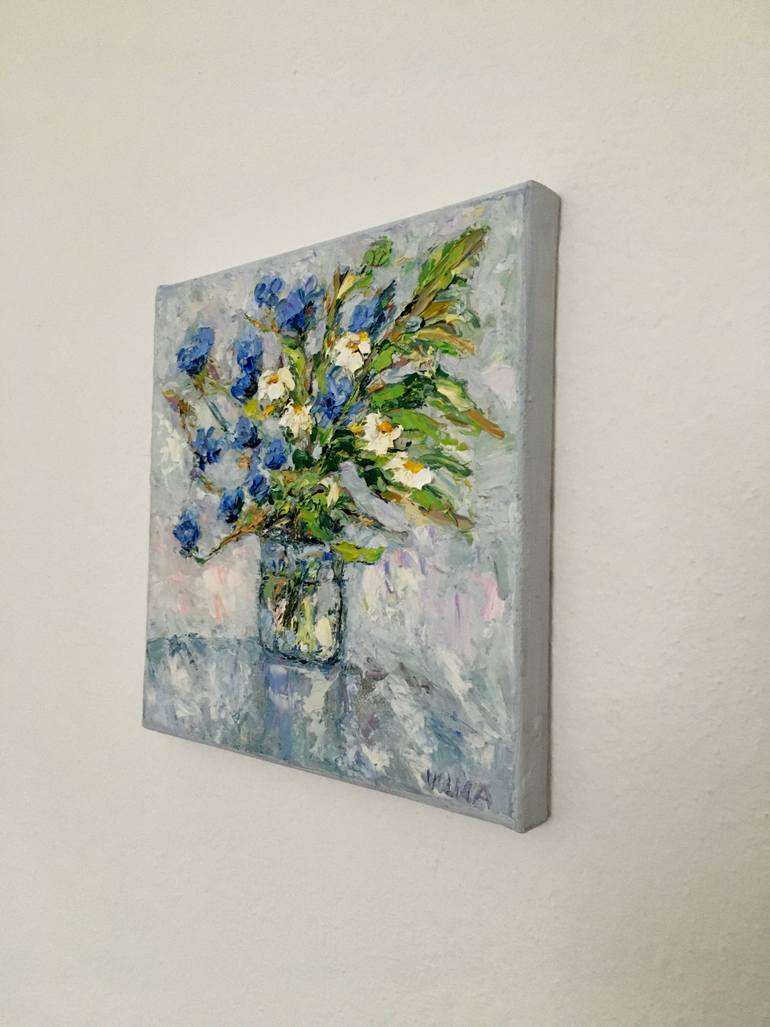 Original Abstract Still Life Painting by Vilma Gataveckiene