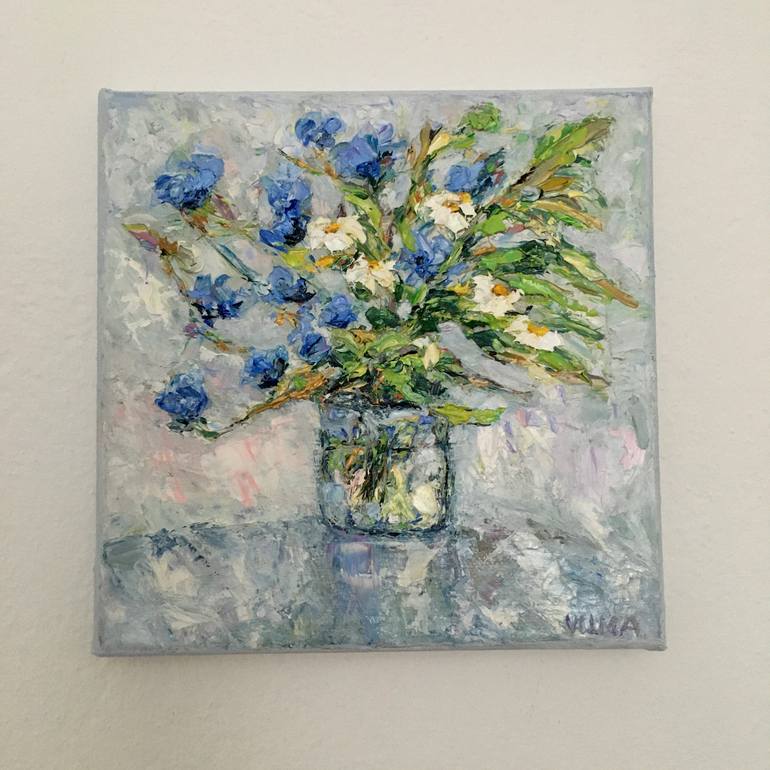 Original Abstract Still Life Painting by Vilma Gataveckiene