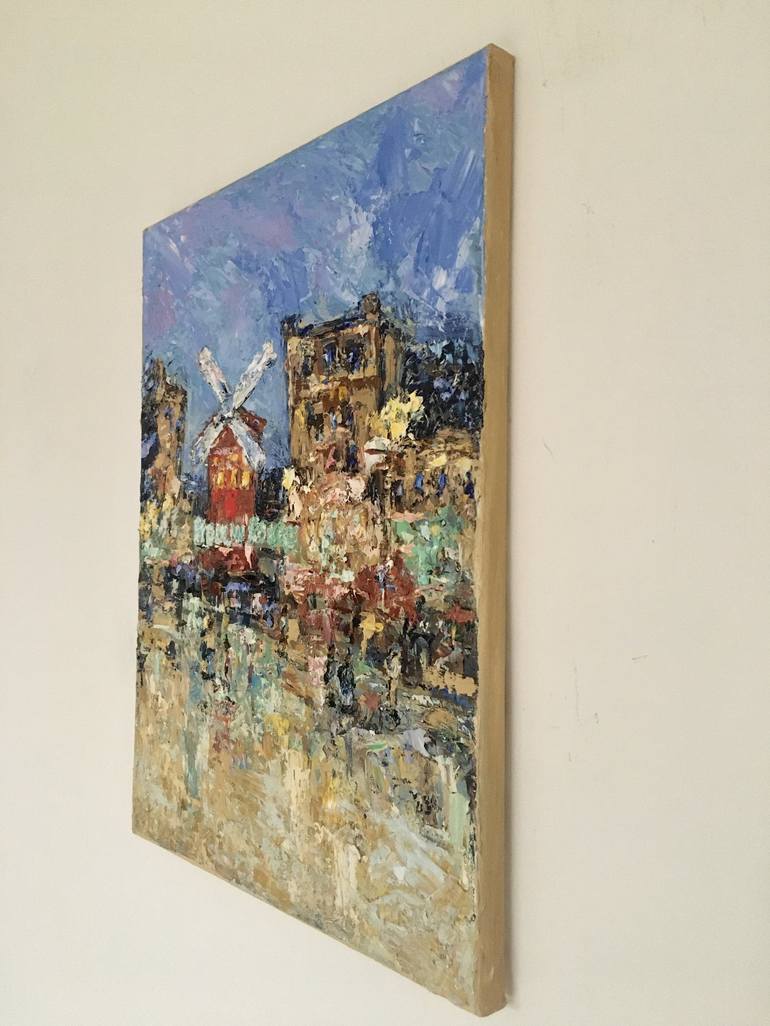 Original Impressionism Cities Painting by Vilma Gataveckiene