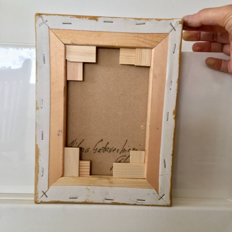 Original Impressionism Religion Painting by Vilma Gataveckiene