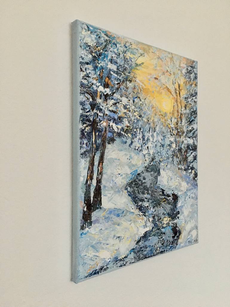 Original Impressionism Landscape Painting by Vilma Gataveckiene
