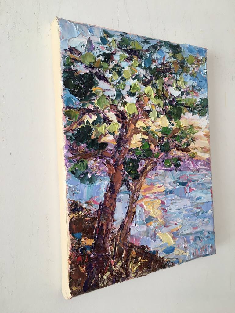 Original Tree Painting by Vilma Gataveckiene