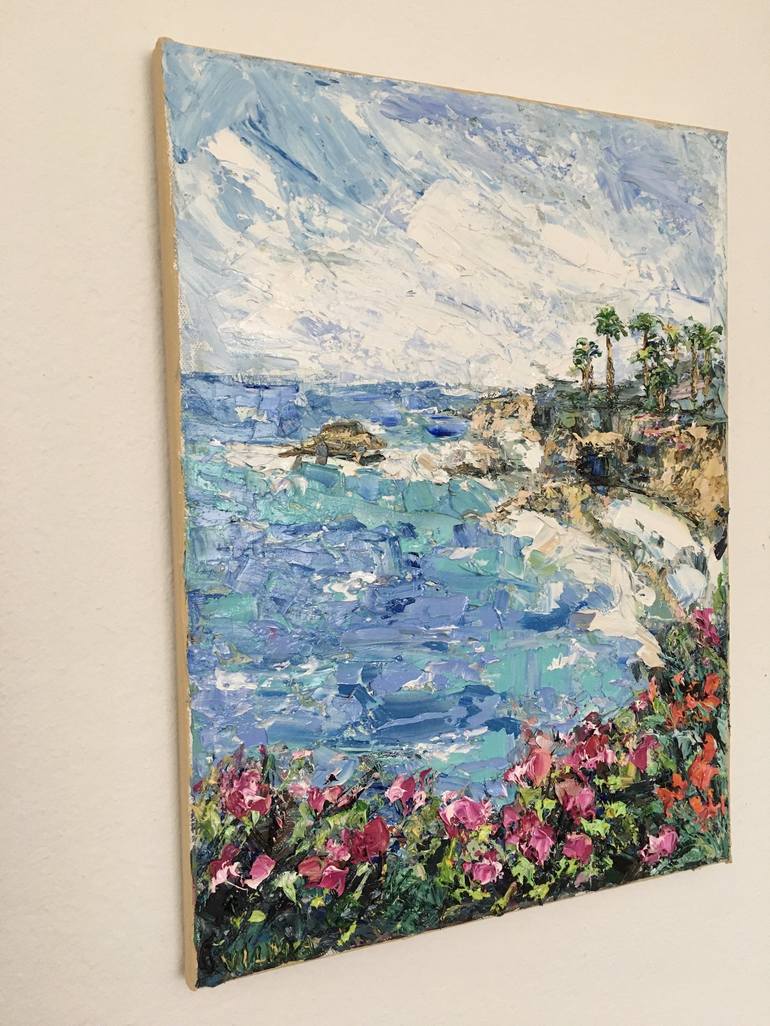 Original Impressionism Seascape Painting by Vilma Gataveckiene