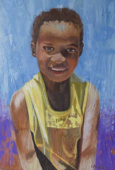 Print of Expressionism Children Paintings by Linda Adiele