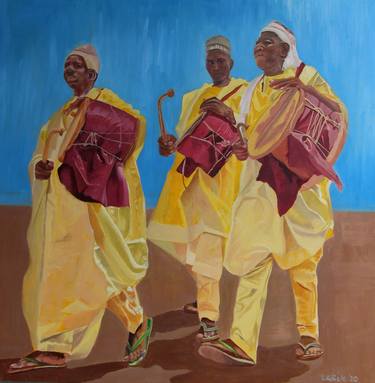 Print of People Paintings by Linda Adiele